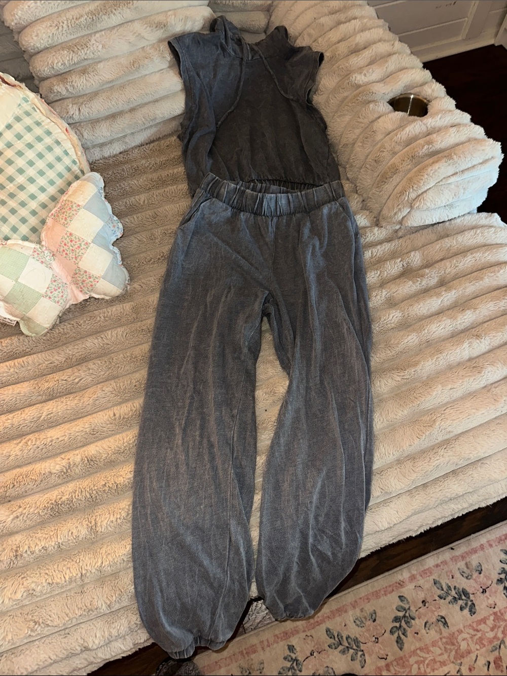 Women's Gray two piece set- Comfortable Casual Fit